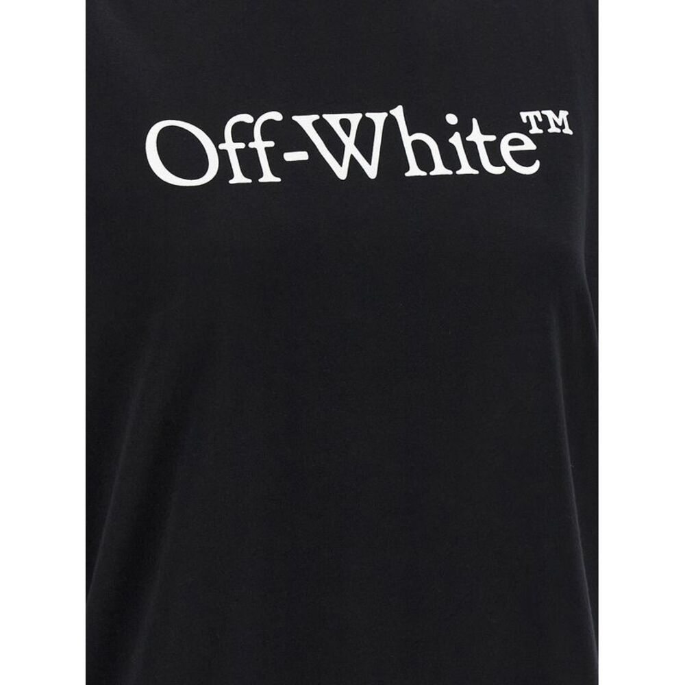 Off-White Black Cotton Women's T-Shirt - Picture 4 of 4